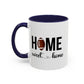 Football Player Home Sweet Home Gift | 11oz | 15oz | White Color Rimmed Mug