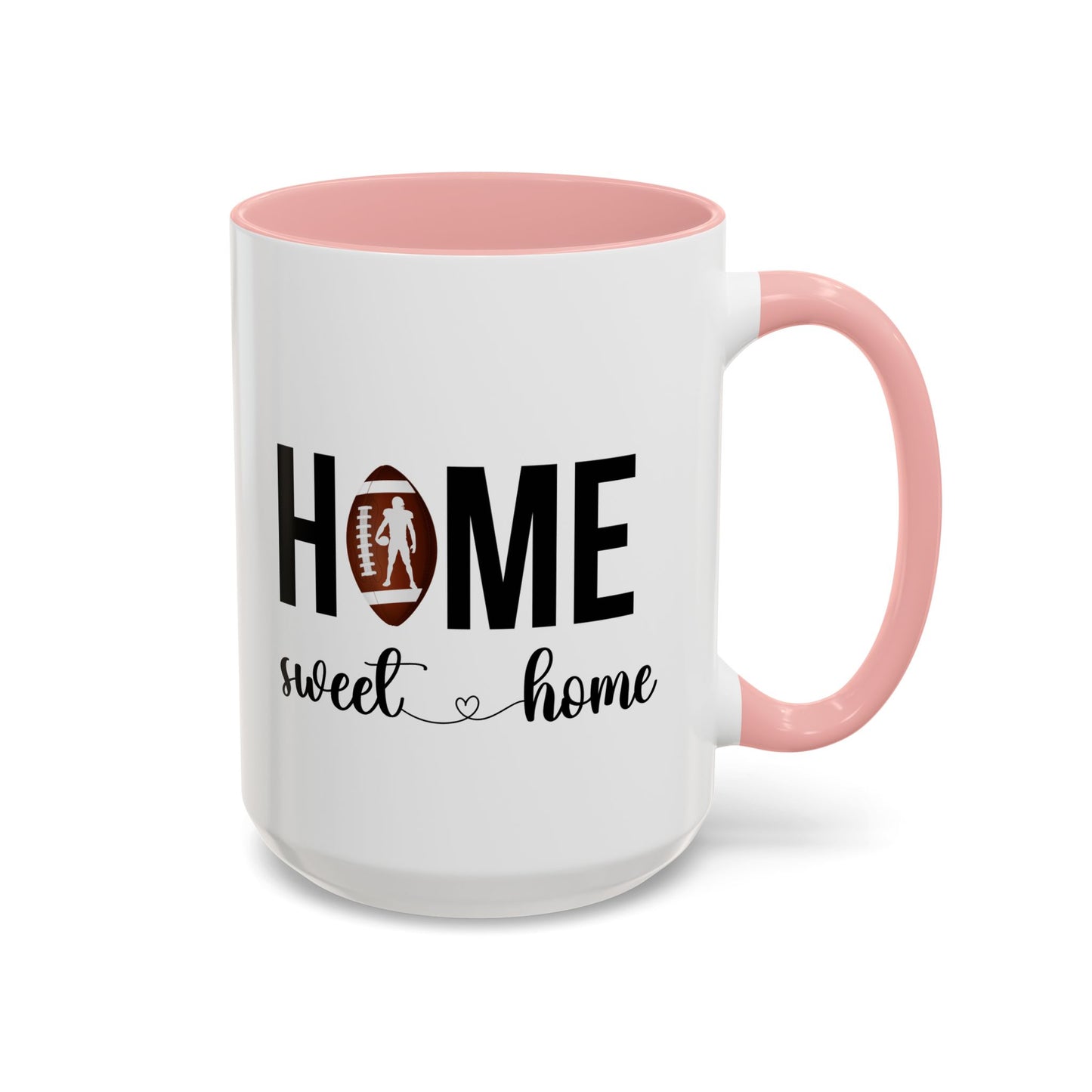 Football Player Home Sweet Home Gift | 11oz | 15oz | White Color Rimmed Mug