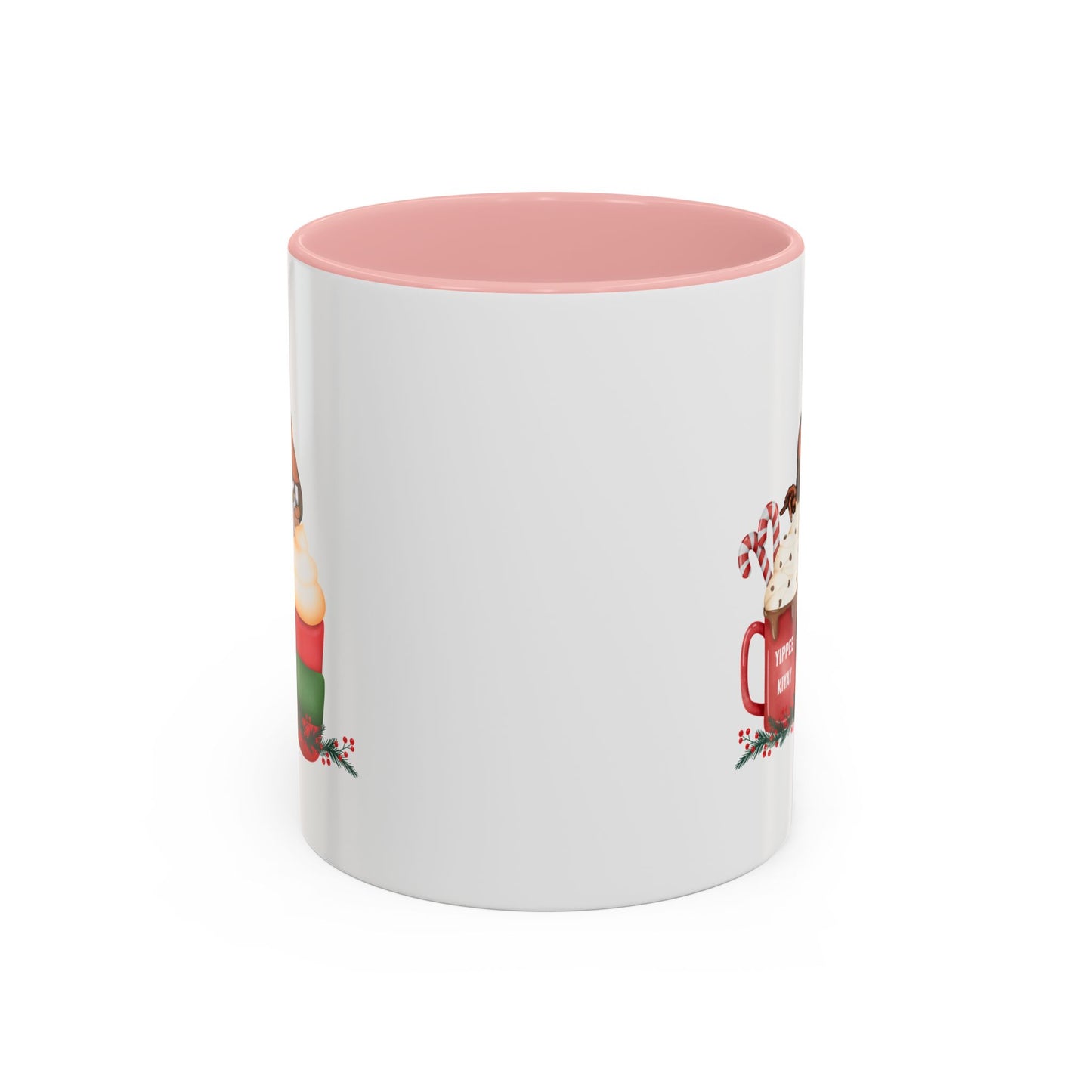 Yippee Ki Yay Home Sweet Home Gift | 11oz | 15oz | White Color Rimmed Mug | Girl Soccer Player