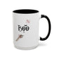 Boo Home Sweet Home Gift | 11oz | 15oz | White Color Rimmed Mug | Girl Soccer Player