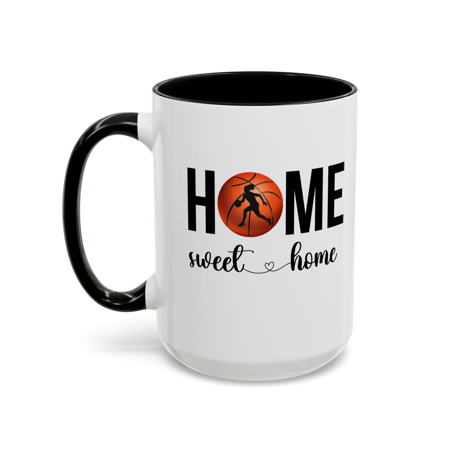 Bake, Sip Hot Cocoa and  Home Sweet Home Gift | 11oz | 15oz | White Color Rimmed Mug