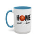 Bake, Sip Hot Cocoa, and Home Sweet Home Gift | 11oz | 15oz | White Color Rimmed Mug