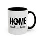 Male Soccer Player Home Sweet Home | Sports | Soccer | Housewarming | 15oz | 11oz White Mug | Color Rimmed