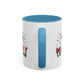 Merry Christmas Home Sweet Home Gift | 11oz | 15oz | White Color Rimmed Mug | Girl Soccer Player