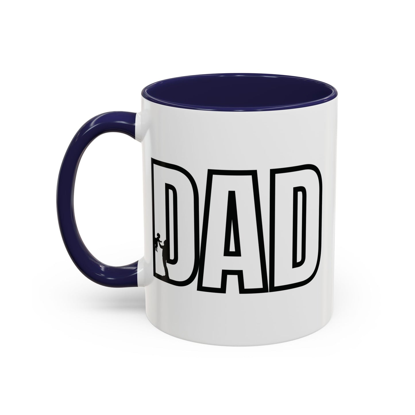 Unique Dad Father's Day Gift | White 11oz Color Rimmed Mug