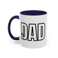 Unique Dad Father's Day Gift | White 11oz Color Rimmed Mug