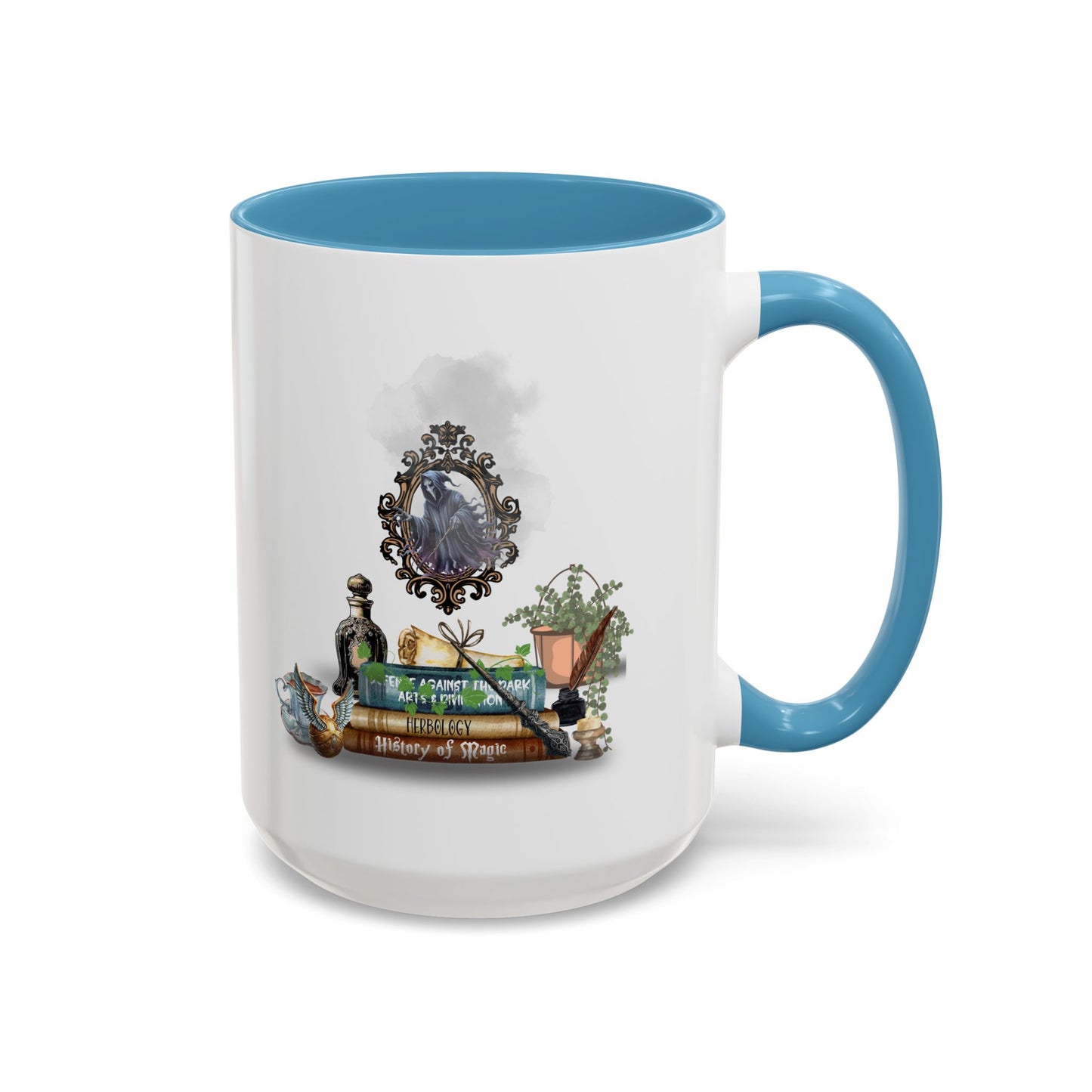 Witches Books Home Sweet Home Gift | 11oz | 15oz | White Color Rimmed Mug | Girl Soccer Player