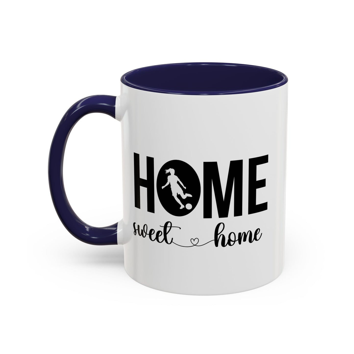 Sports Fan Home Sweet Home Gift | 11oz | 15oz | White Color Rimmed Mug