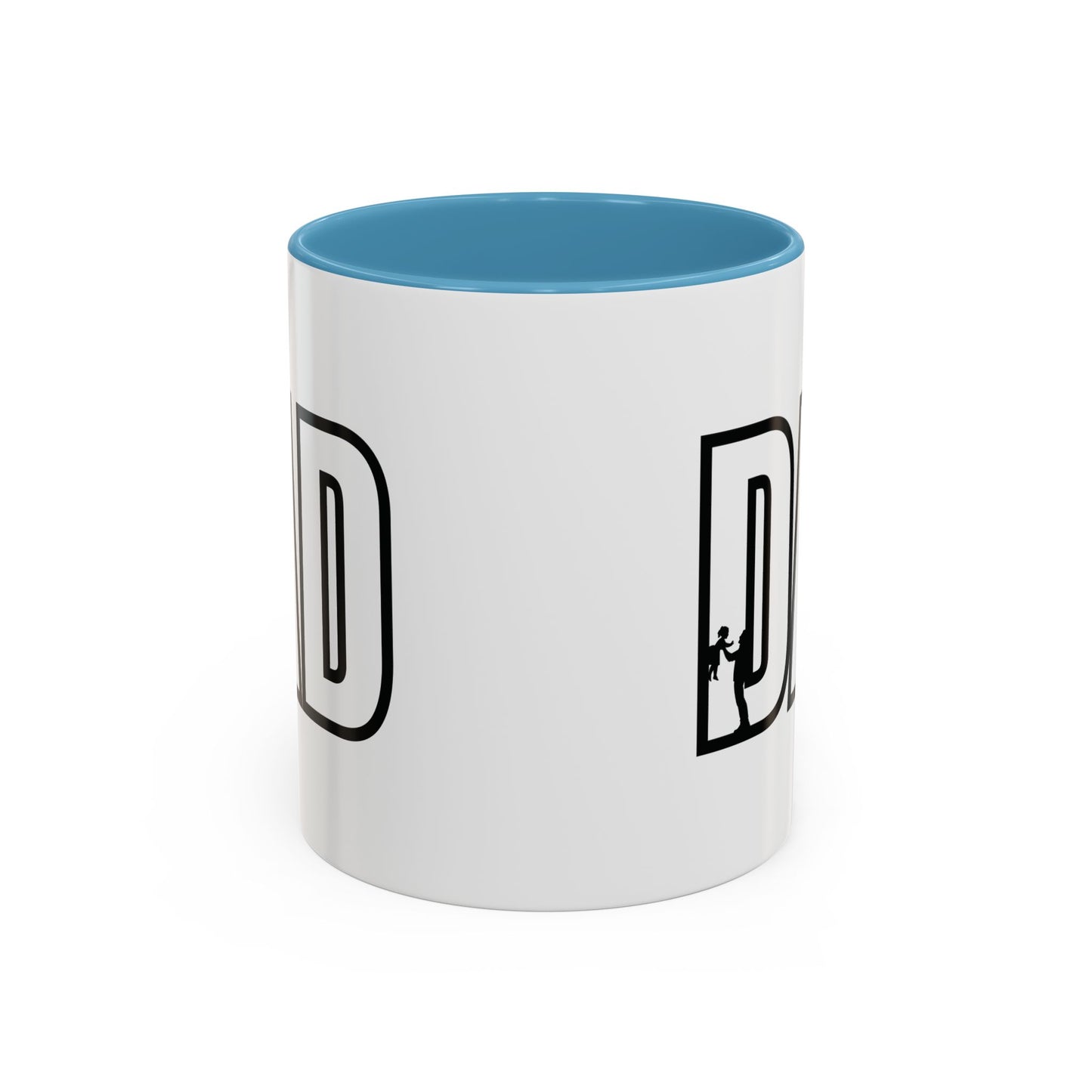 Unique Dad Father's Day Gift | White 11oz Color Rimmed Mug