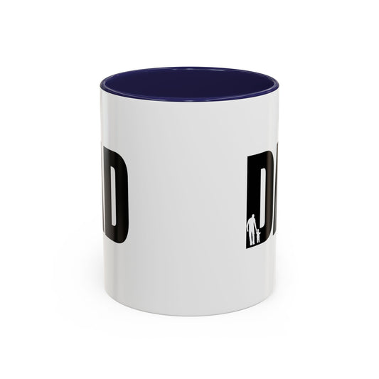 DAD Gift Mug | For Dad | White 11oz Mug | 15oz | Colored Rim |