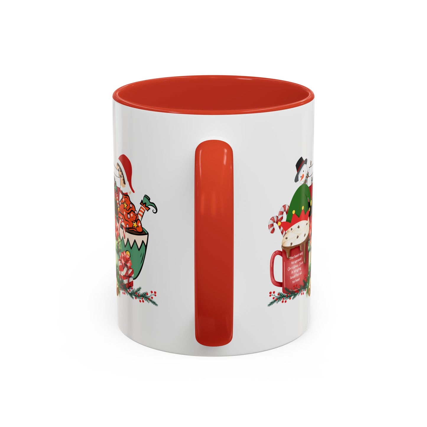 Merry Christmas with a Bang Home Sweet Home Gift | 11oz | 15oz | White Color Rimmed Mug | Girl Soccer Player