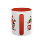 Merry Christmas with a Bang Home Sweet Home Gift | 11oz | 15oz | White Color Rimmed Mug | Girl Soccer Player