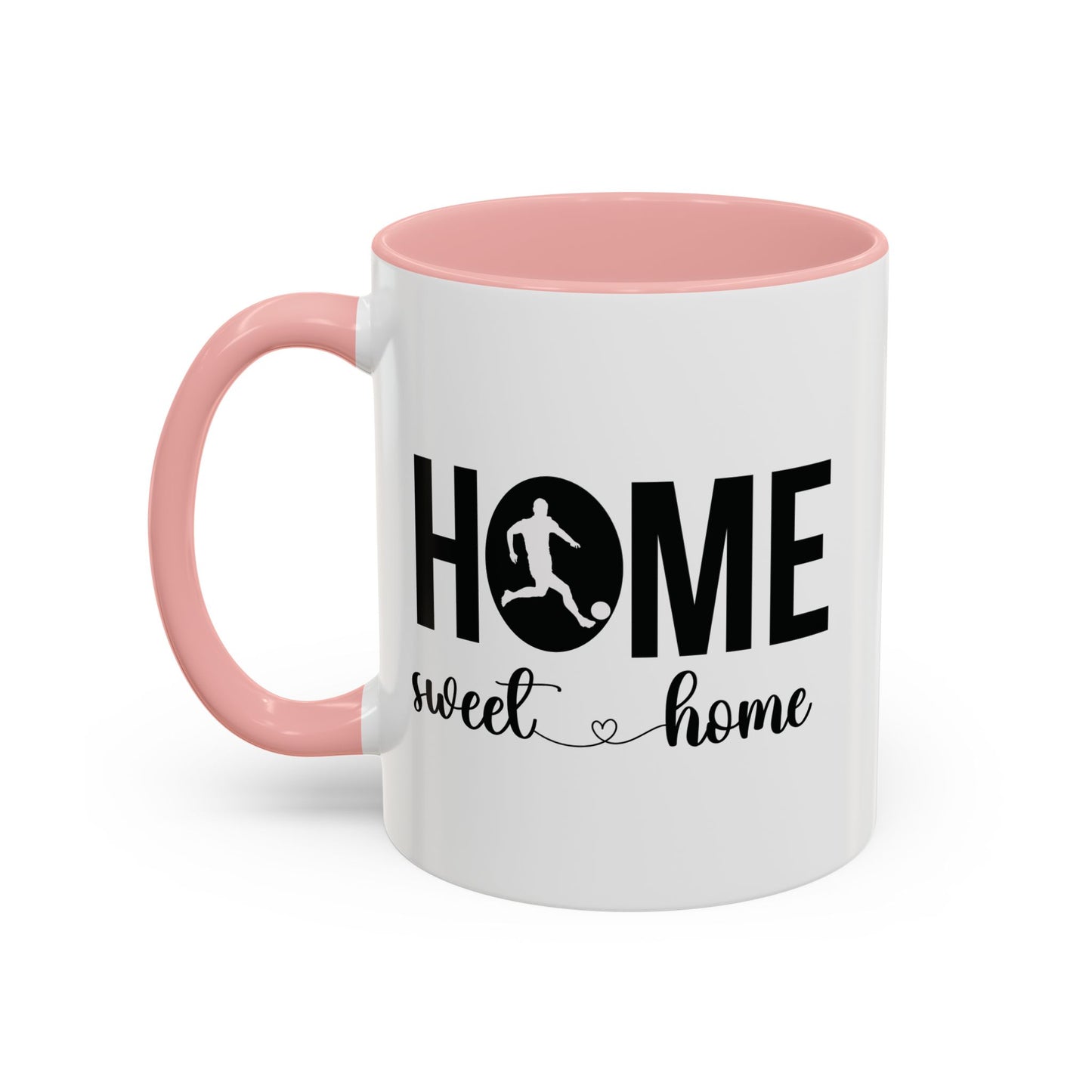 Male Soccer Player Home Sweet Home | Sports | Soccer | Housewarming | 15oz | 11oz White Mug | Color Rimmed