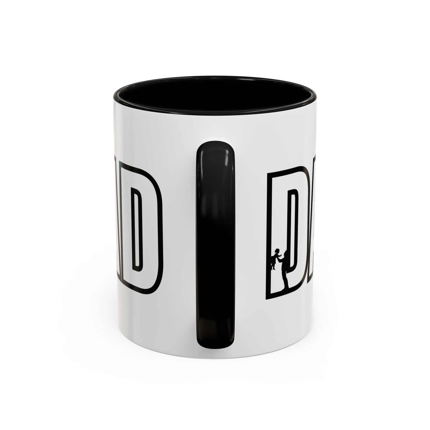 Unique Dad Father's Day Gift | White 11oz Color Rimmed Mug