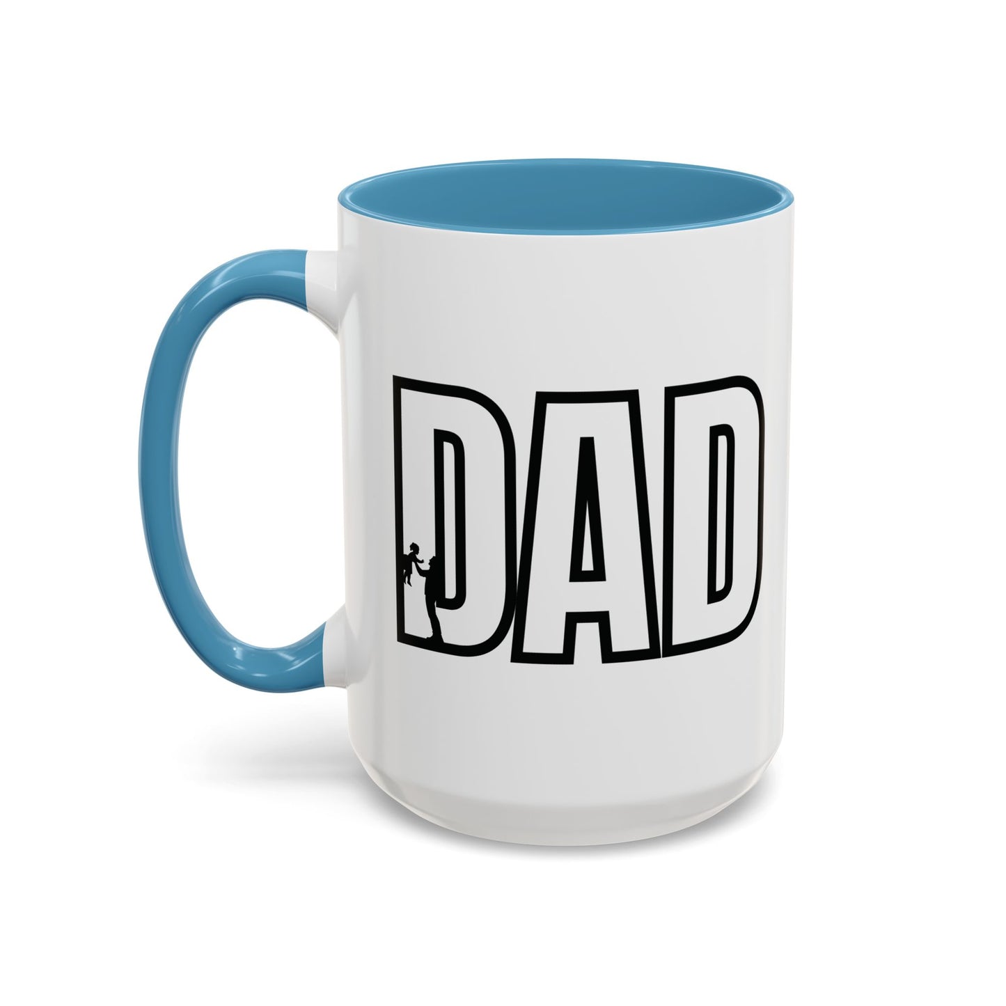 Unique Dad Father's Day Gift | White 11oz Color Rimmed Mug