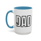 Unique Dad Father's Day Gift | White 11oz Color Rimmed Mug