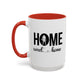 Football Player Home Sweet Home Gift | 11oz | 15oz | White Color Rimmed Mug