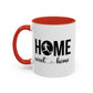 Male Soccer Player Home Sweet Home | Sports | Soccer | Housewarming | 15oz | 11oz White Mug | Color Rimmed