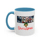 Merry Christmas Home Sweet Home Gift | 11oz | 15oz | White Color Rimmed Mug